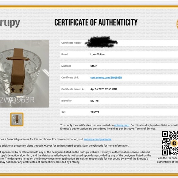 Louis Vuitton Monogram LV Logo Scott Box In Plexiglass, Leather And Metal - Picture 14 of 14